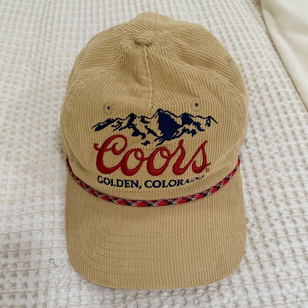 Coors Tan Corduroy Hat